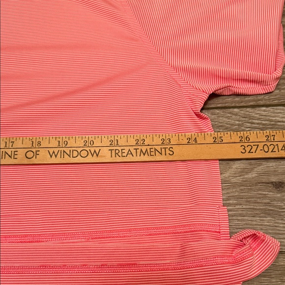 Donald Ross Sport Golf Polo XL Pink Micro Stripe Performance Shirt - Picture 5 of 8